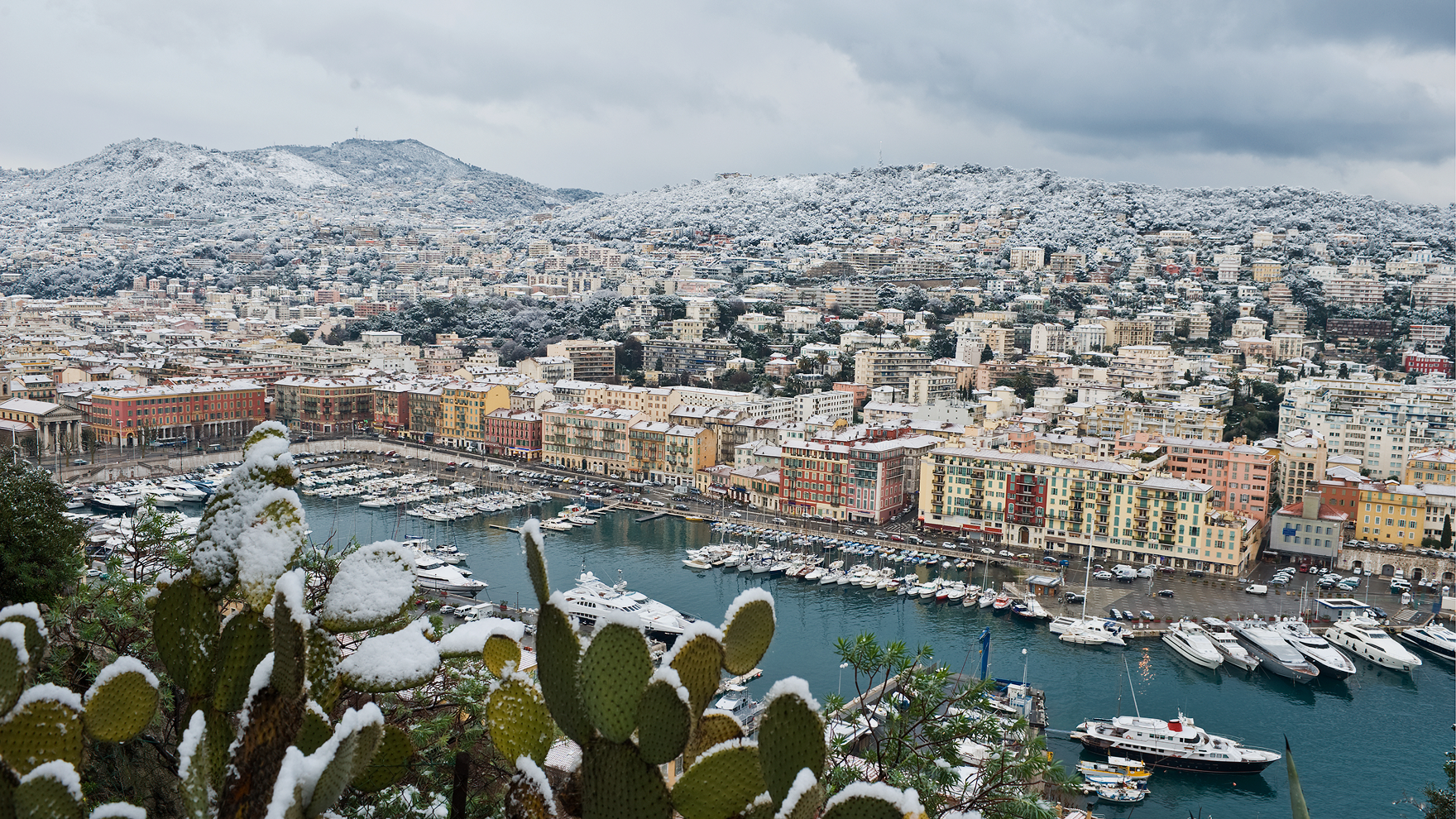 Cote dAzur french riviera on winter